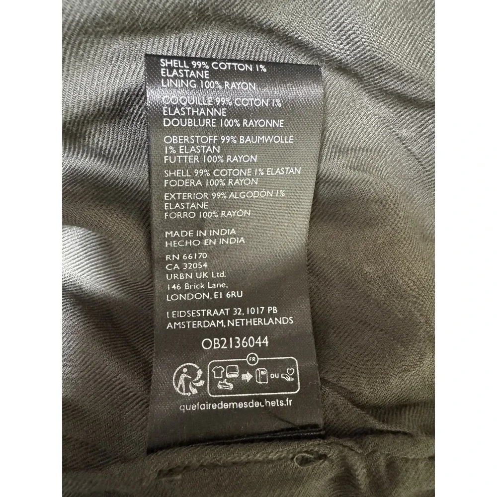 FREE PEOPLE We The Free Officer Velvet Jacket Gravel Stone Women's Size Small‎